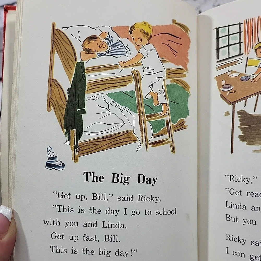 Vintage Our School William D Sheldon Basic‎ Reading Series 1957 Allyn Bacon HC